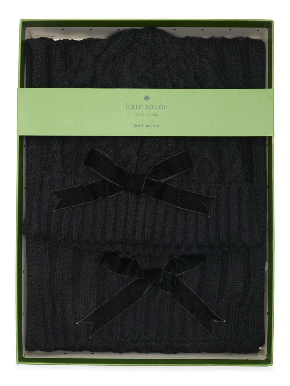 Kate Spade New York bow beanie & scarf gift box set Kate Spade New York